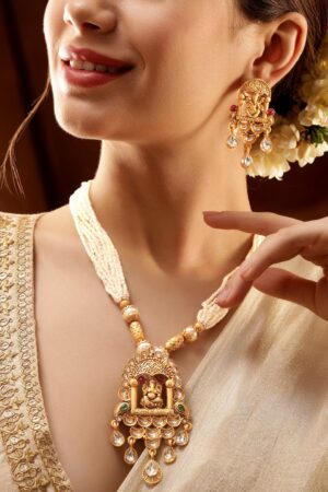 Lord Ganeha Beautiful Temple Necklace Set