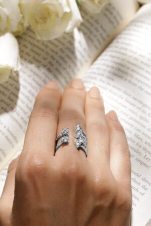 Adjustable American Diamond Zirconia Ring