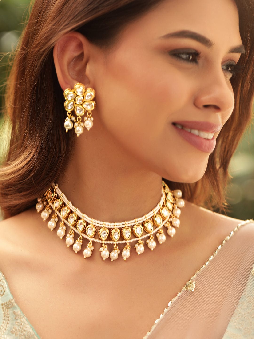 Minimal Kundan Heritage Necklace Set
