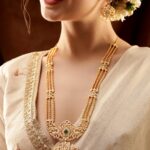 Traditional Grace Red Green American Diamond Zirconia Necklace Set