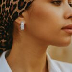 American Diamond Zirconia Hoop Earrings