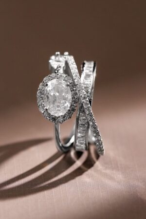 American Diamond Zirconia Silver Ring