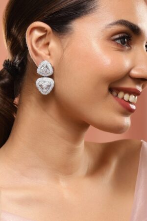 Soft Curve Triad American Diamond Zirconia Drops