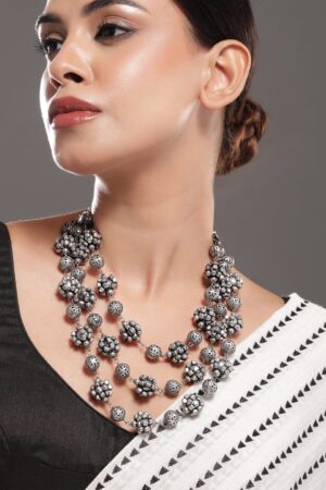 Tribal Aura Oxidised Statement Necklace