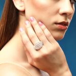 American Diamond Zirconia Layered Ring