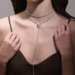 Luxurious AD Studded Fusion Necklace Chain