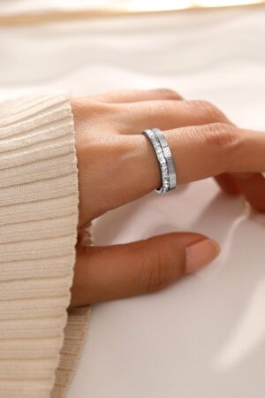 American Diamond Zirconia Cubic Studded Ring